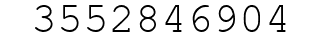 Number 3552846904.