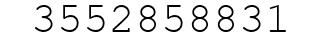 Number 3552858831.