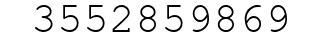 Number 3552859869.