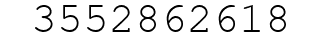 Number 3552862618.
