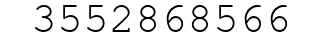 Number 3552868566.
