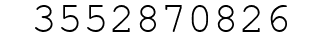 Number 3552870826.