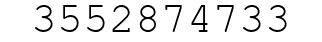 Number 3552874733.