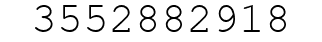 Number 3552882918.