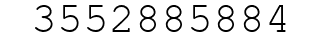 Number 3552885884.