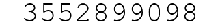 Number 3552899098.
