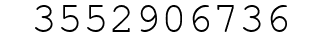 Number 3552906736.