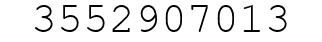 Number 3552907013.