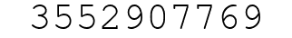 Number 3552907769.