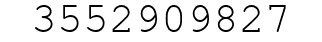 Number 3552909827.