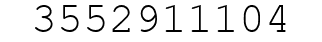Number 3552911104.