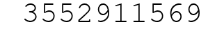 Number 3552911569.