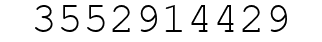 Number 3552914429.
