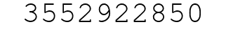 Number 3552922850.