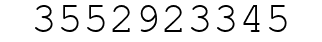 Number 3552923345.