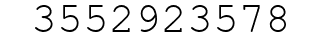 Number 3552923578.
