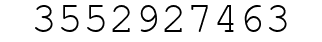 Number 3552927463.