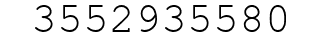 Number 3552935580.