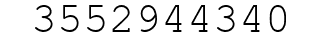 Number 3552944340.