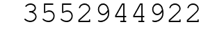 Number 3552944922.