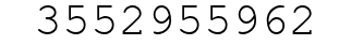Number 3552955962.
