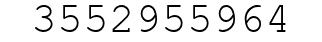 Number 3552955964.