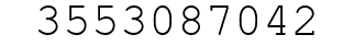 Number 3553087042.