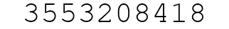 Number 3553208418.