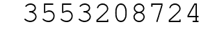 Number 3553208724.