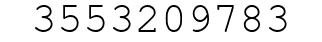 Number 3553209783.