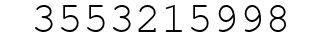 Number 3553215998.