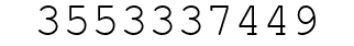 Number 3553337449.