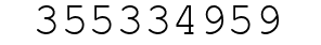 Number 355334959.