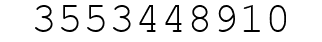 Number 3553448910.