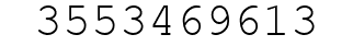 Number 3553469613.