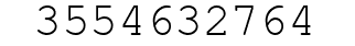 Number 3554632764.