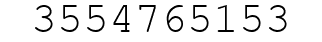 Number 3554765153.