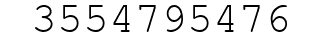 Number 3554795476.