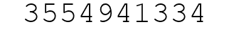 Number 3554941334.