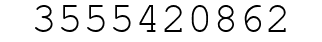Number 3555420862.