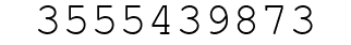 Number 3555439873.