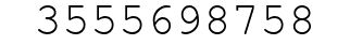 Number 3555698758.