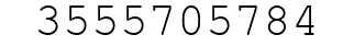 Number 3555705784.