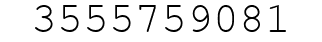 Number 3555759081.