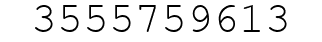 Number 3555759613.
