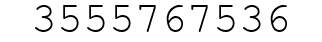 Number 3555767536.