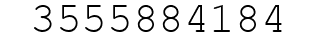 Number 3555884184.