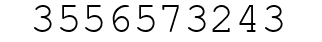 Number 3556573243.