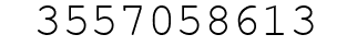 Number 3557058613.