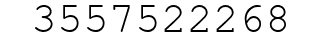 Number 3557522268.
